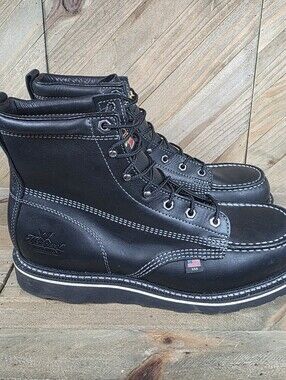 Thorogood American Heritage Midnight Series Mens 6" Boots Size 11 Moc Soft Toe